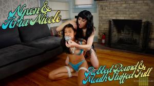 www.nyxonsbondagefiles.com - Nyxon & Aria Nicole... Robbed Bound & Mouth Stuffed Full thumbnail