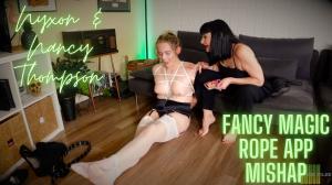 www.nyxonsbondagefiles.com - Nyxon & Nancy Thompson... Fancy Magic Rope App Mishap pt 1 thumbnail