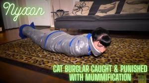 www.nyxonsbondagefiles.com - Nyxon Cat Burglar Caught & Punished With Mummification thumbnail